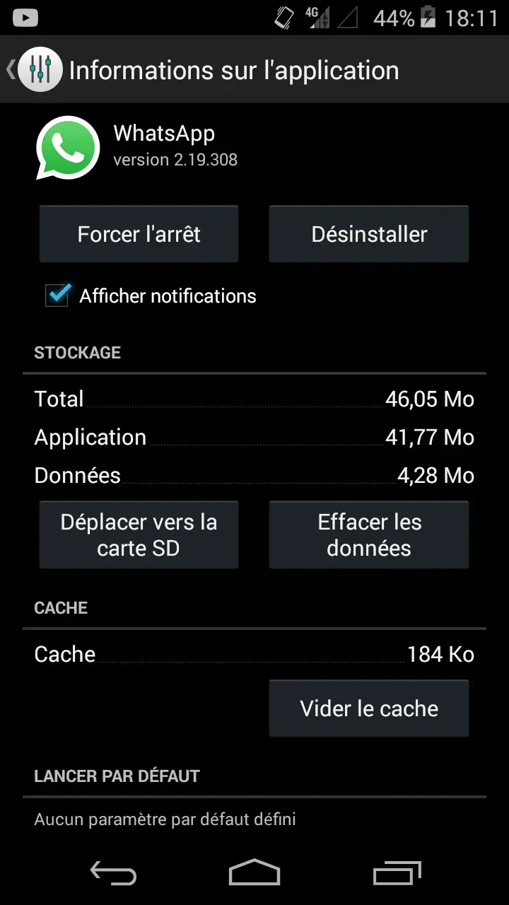 comment cacher l'aperçu du message whatsapp android