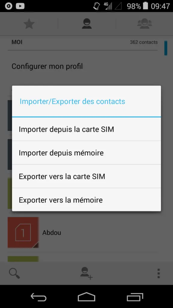 Comment supprimer un contact de votre carte sim sur Android