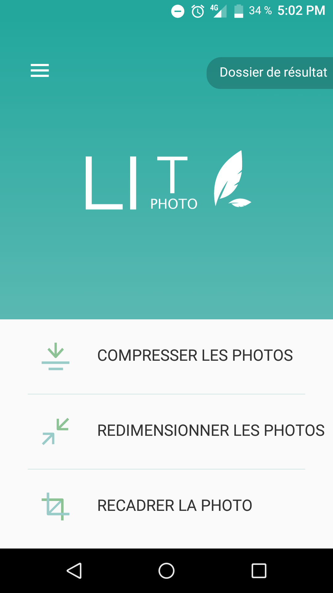 comment redimensionner une photo sur smartphone