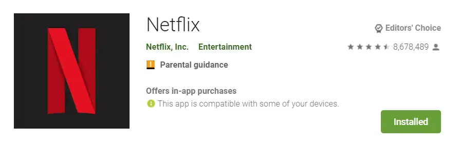 offre netflix streaming android