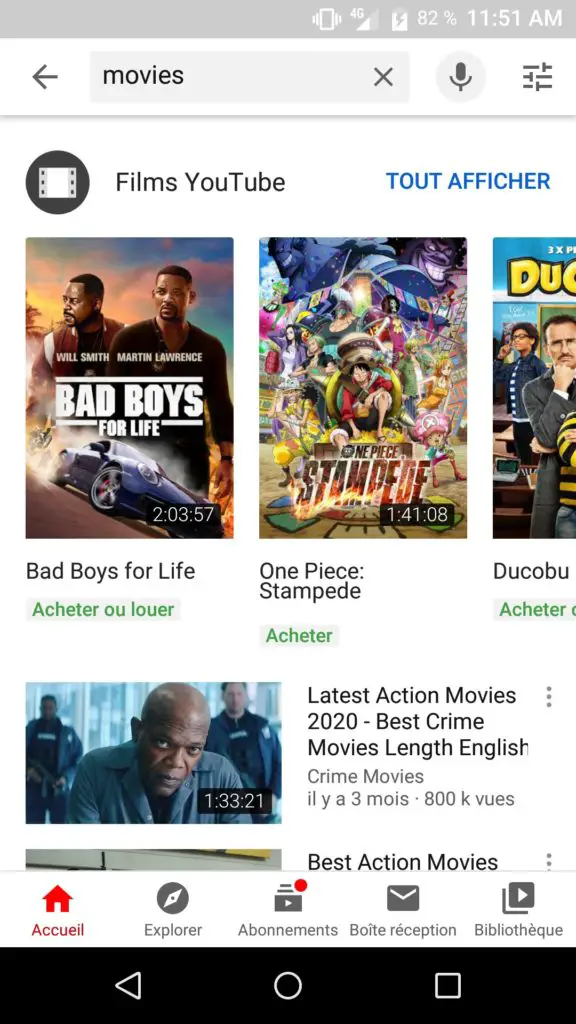 download movies youtube android