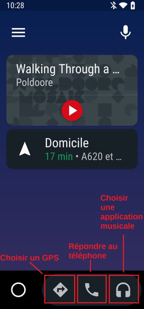 écran android auto android 10