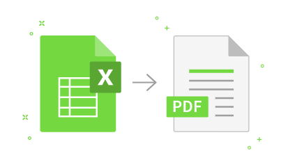 symbole de conversion Excel en PDF sur téléphone Android