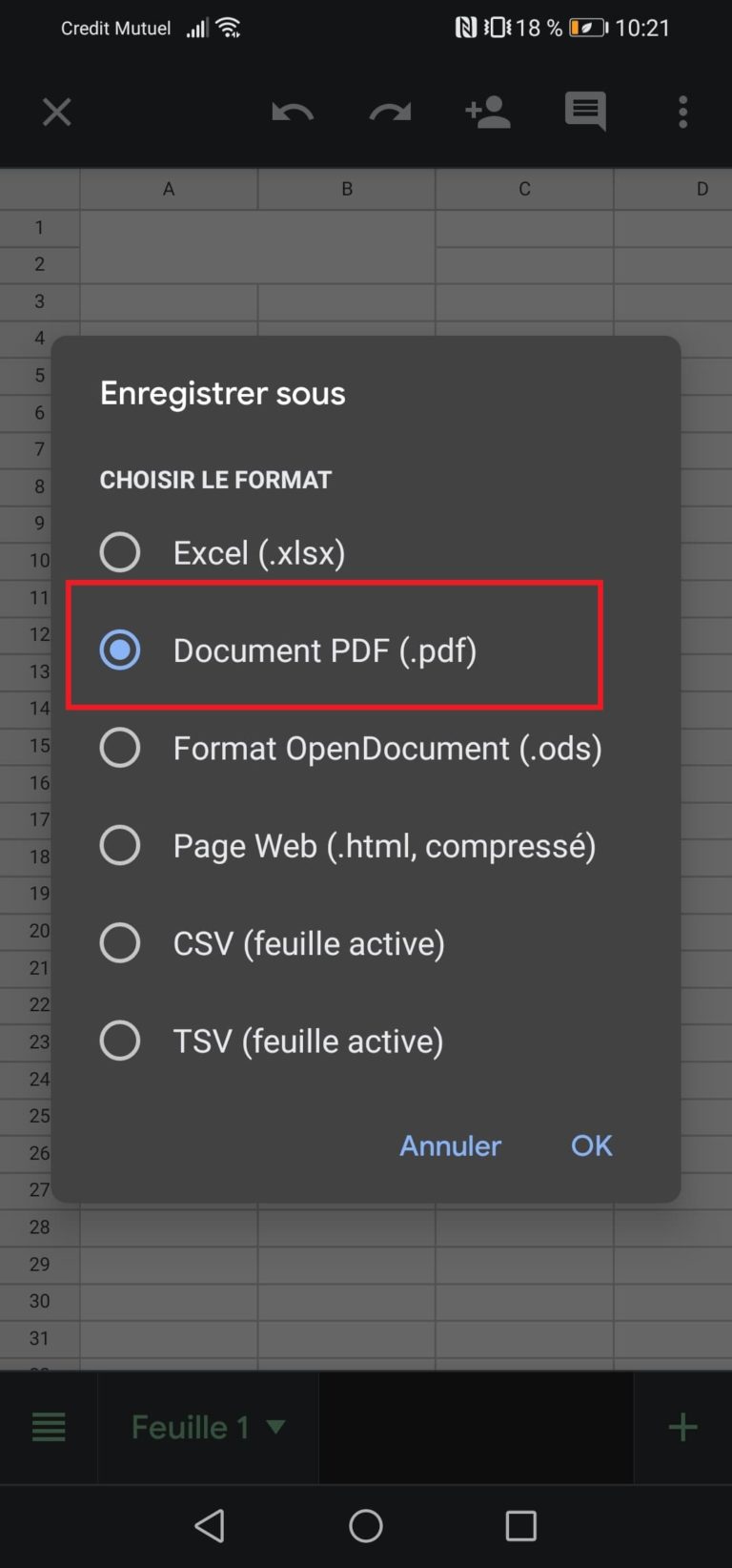 Comment Convertir Un Fichier Excel En Pdf Sur Android - AndroidPhone