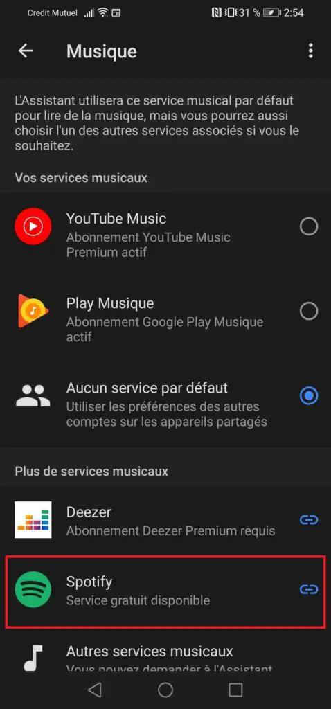 spotify default music player for android auto
