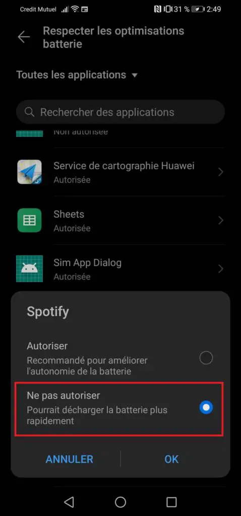 block spotify optimization to fix application issues