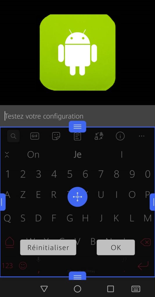 changer taille clavier smartphone android