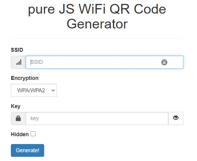 générer qr code avec infos de connexion wifi pour partager connexion wifi sur android