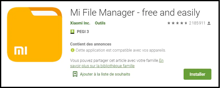 mi file manager: manage files and folders on android
